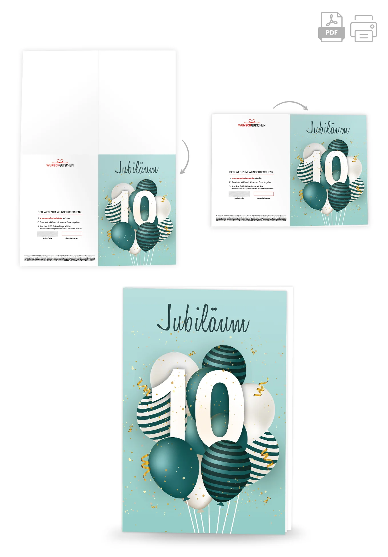 10 Jahre Jubiläum - Ballons Grün - Image 4