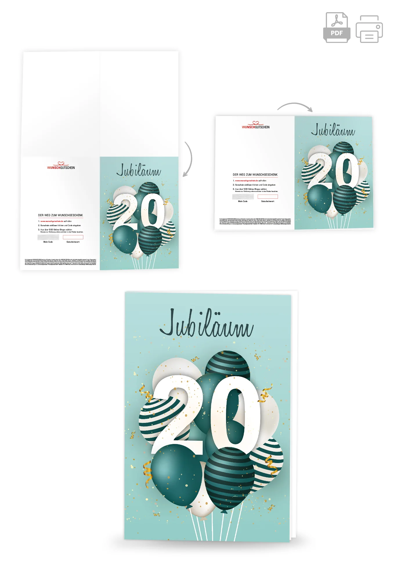 20 Jahre Jubiläum - Ballons Grün - Image 4