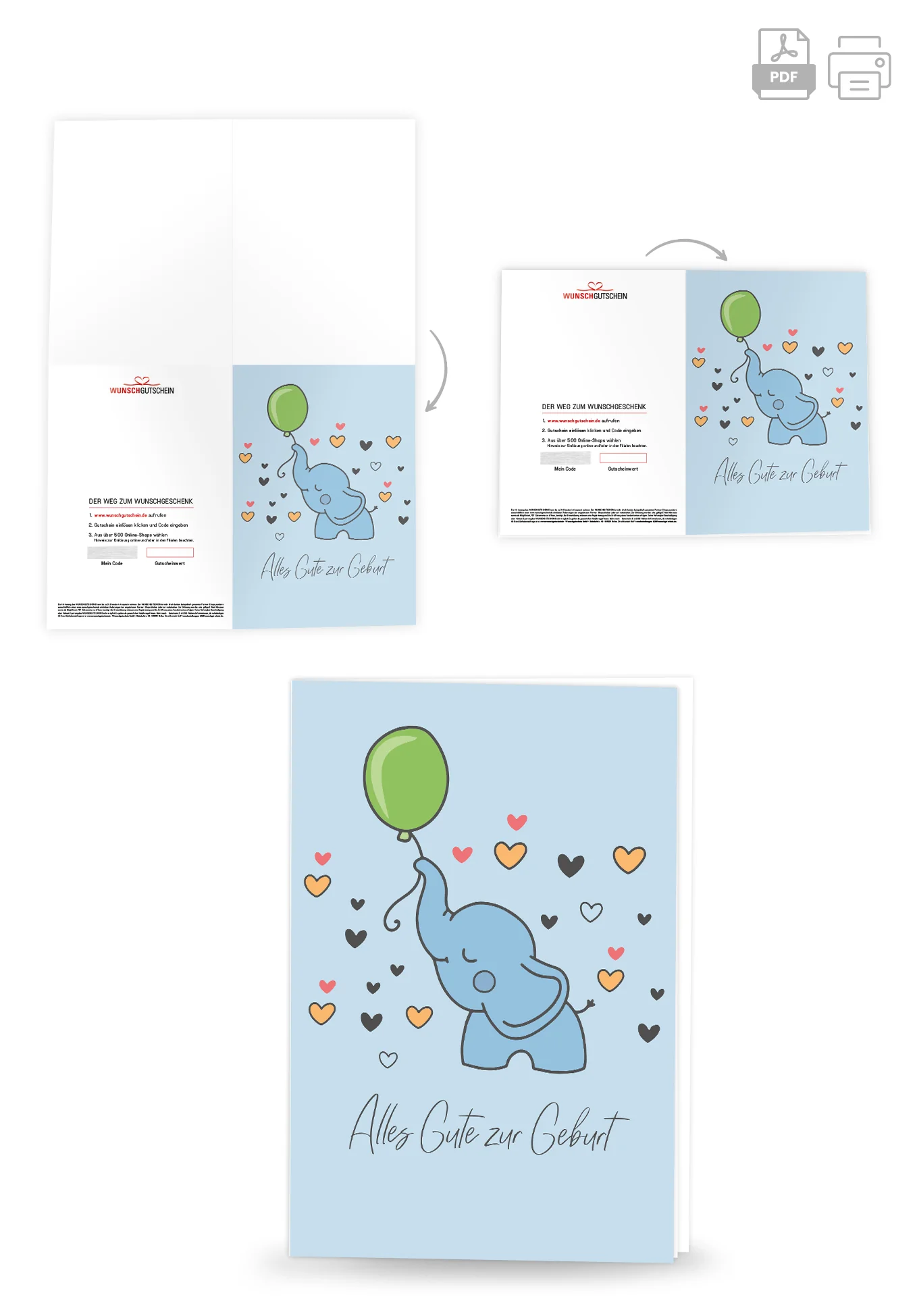 Alles Gute Geburt - Elefant - Image 4