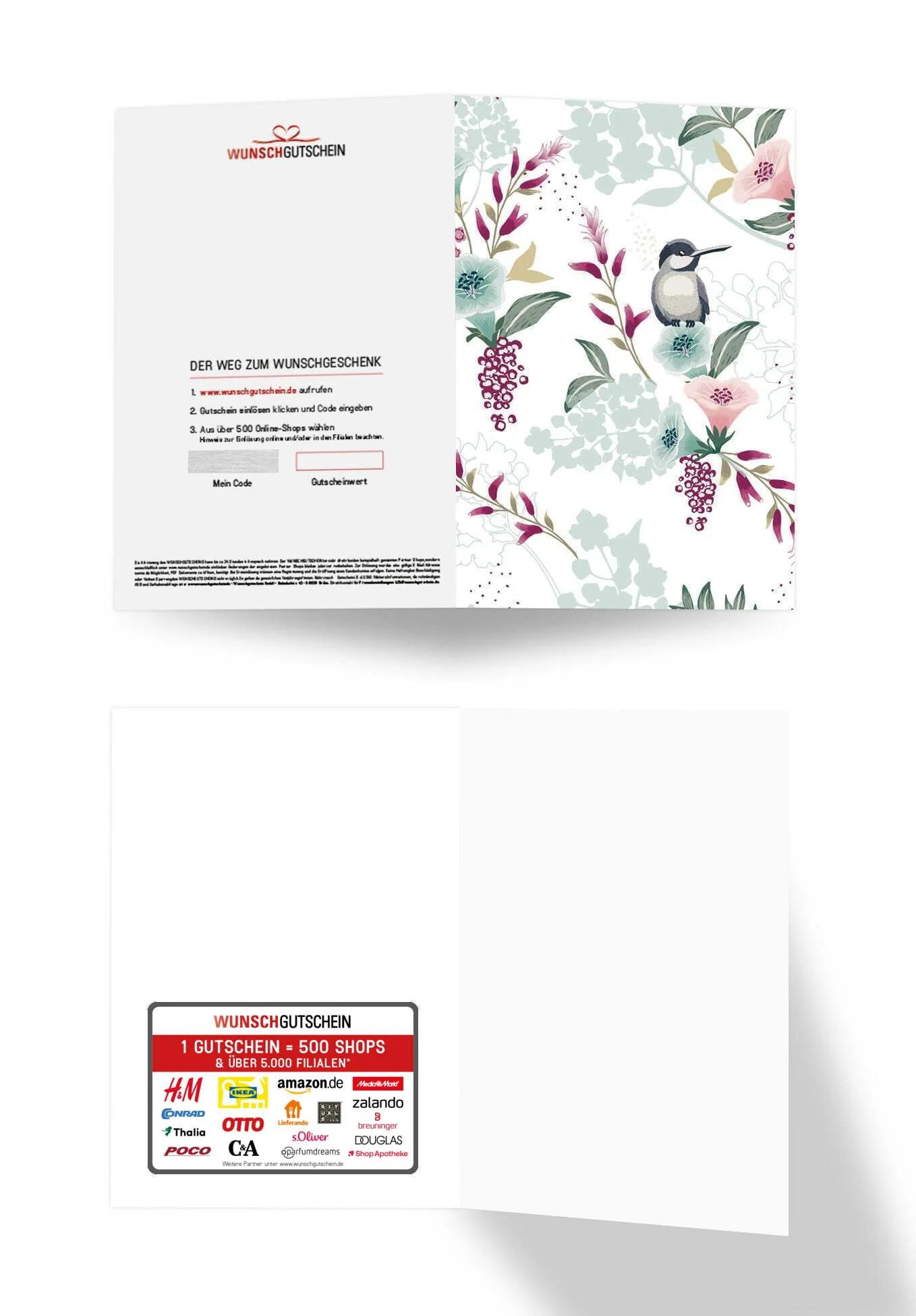 Blumen mit Vogel - Image 3