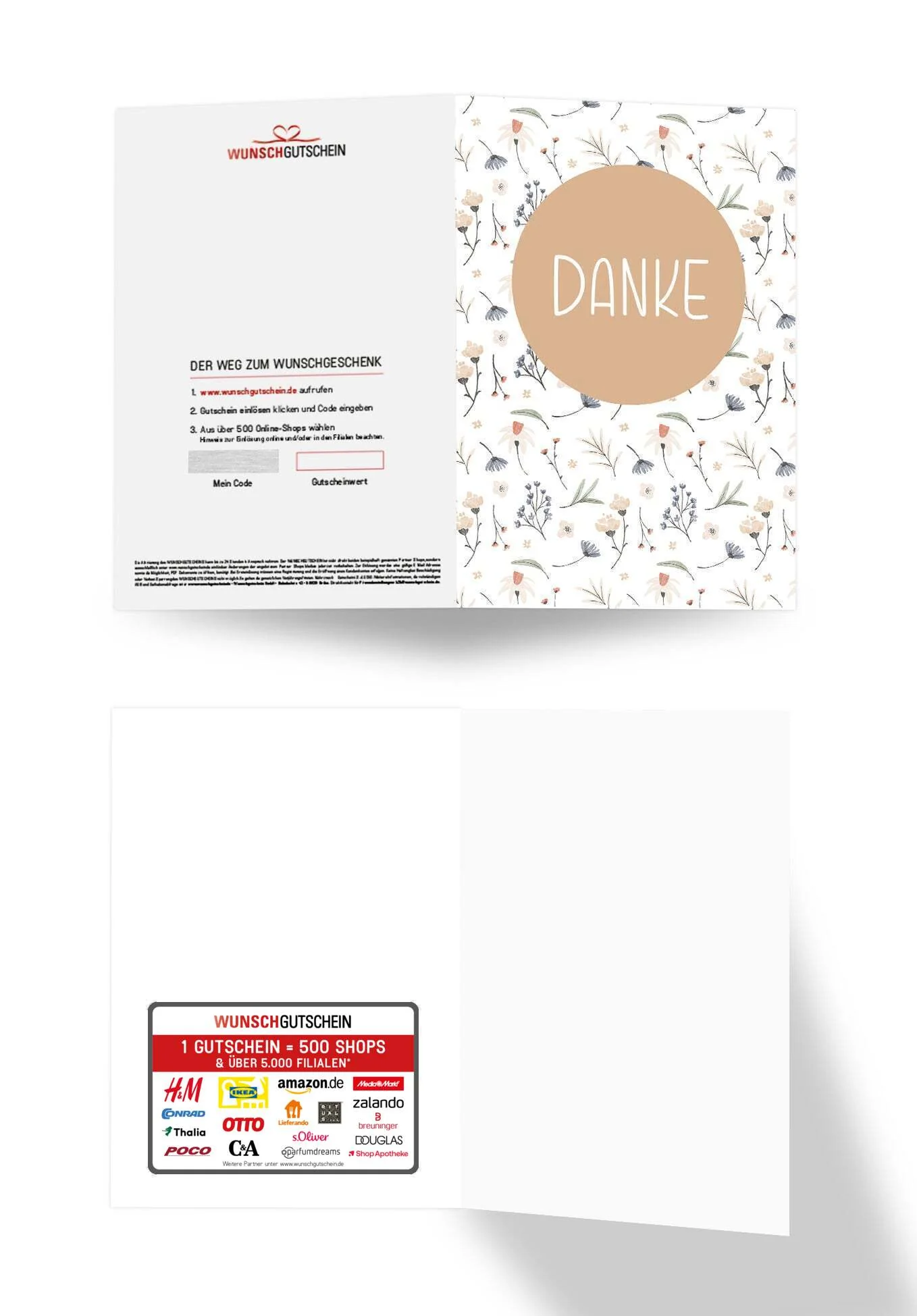 Danke - Blumen Weiß - Image 3