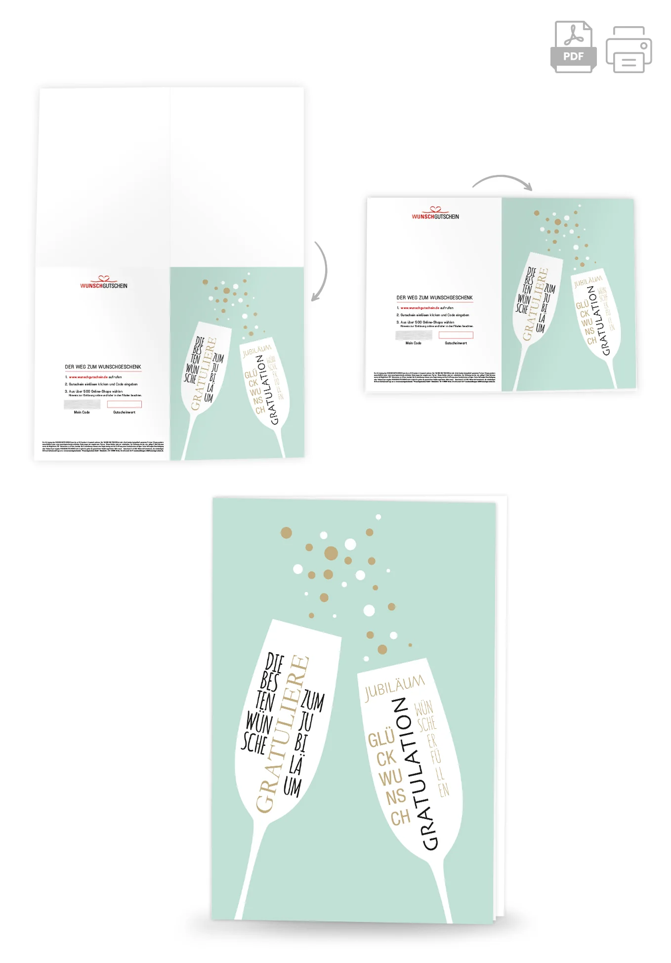 Gratulation - Jubiläum Grün - Image 4