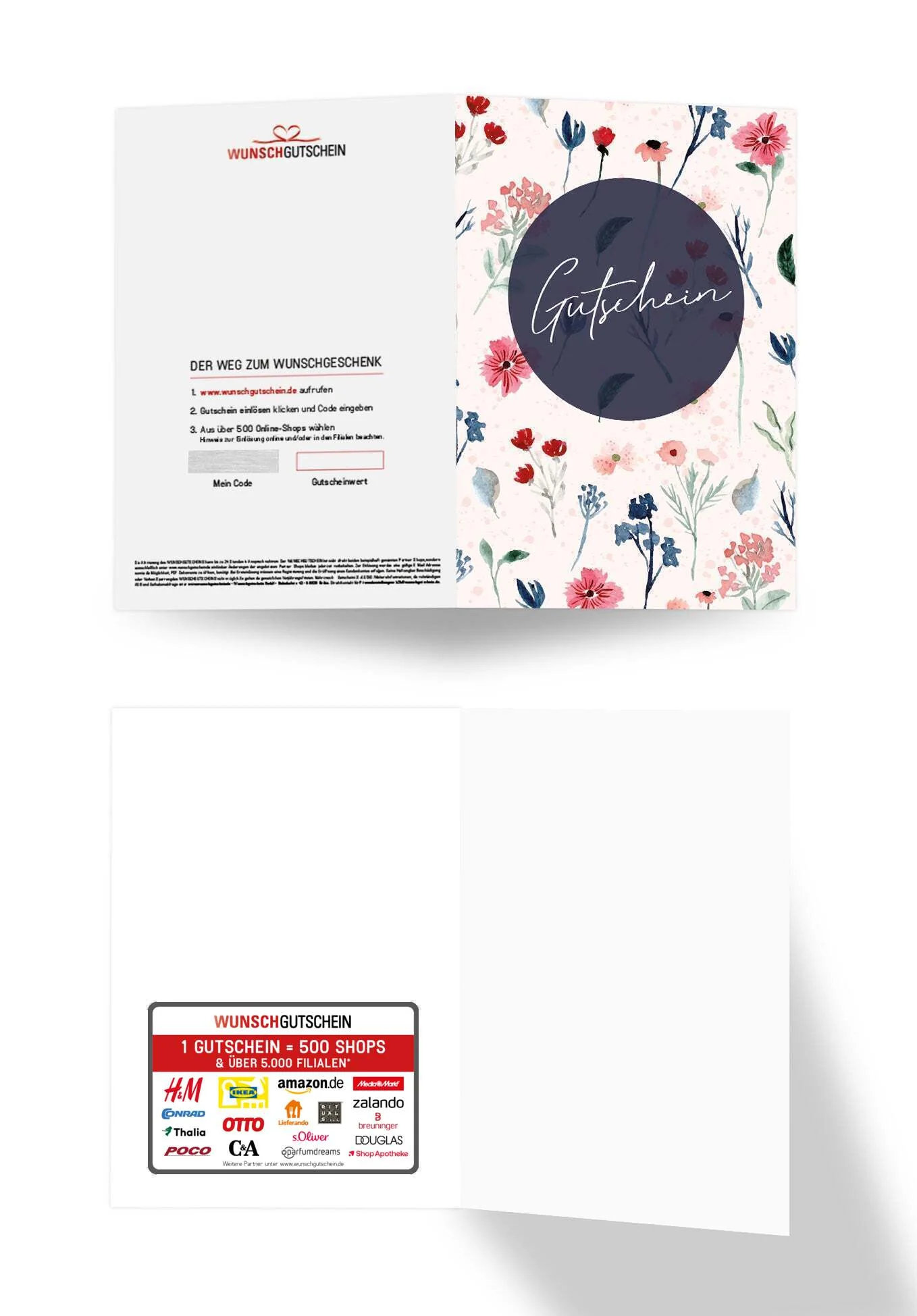 Gutschein - Blumen Blau - Image 3