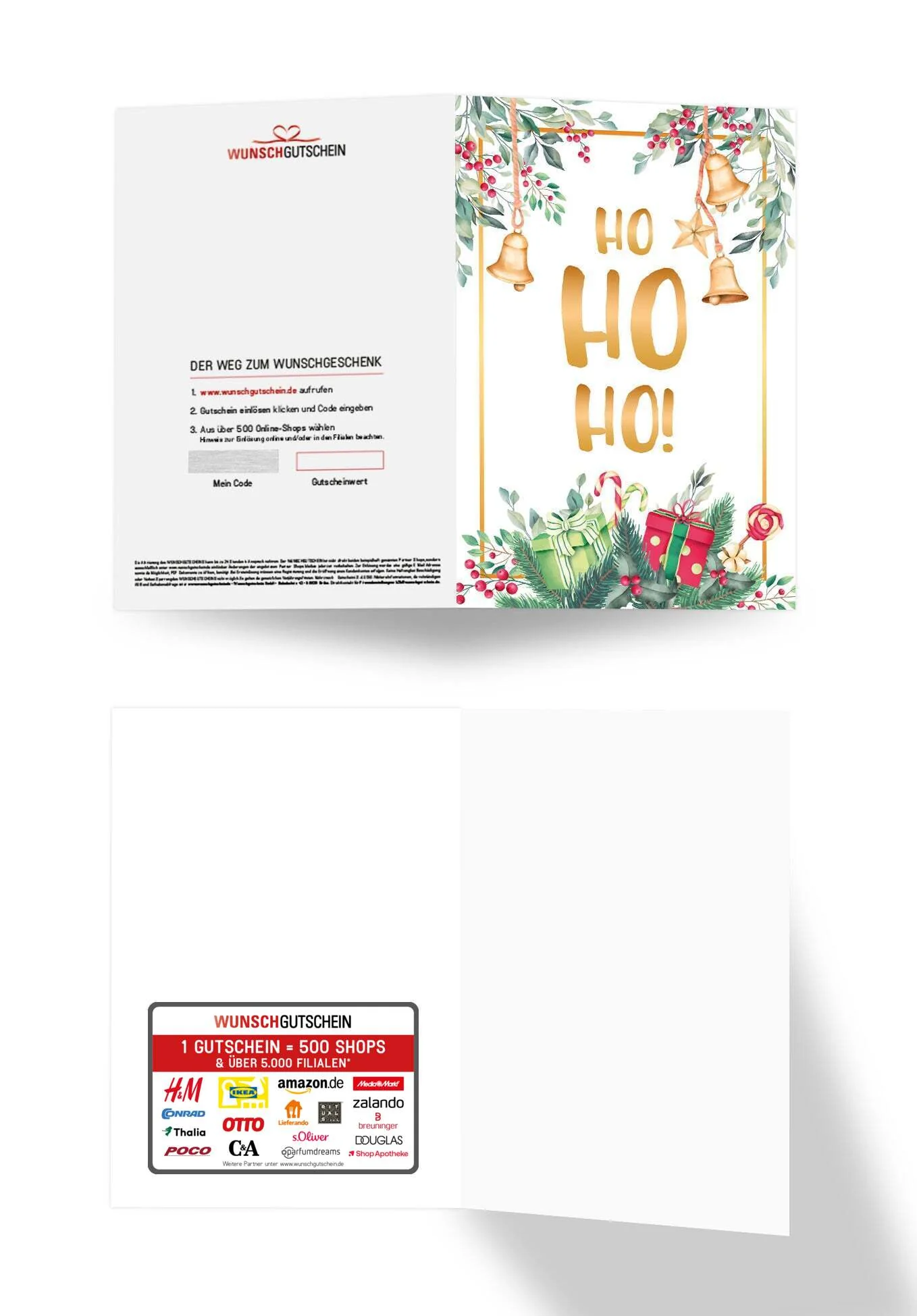 Ho Ho Ho - Zweige Aquarell - Image 3