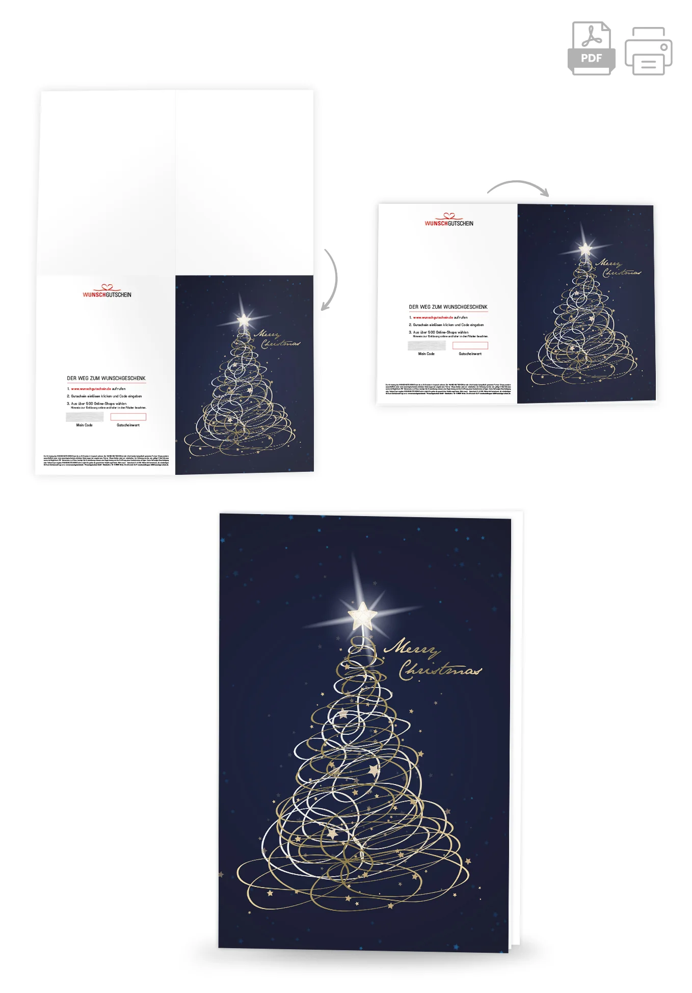 Merry Christmas - Tannenbaum Blau - Image 4