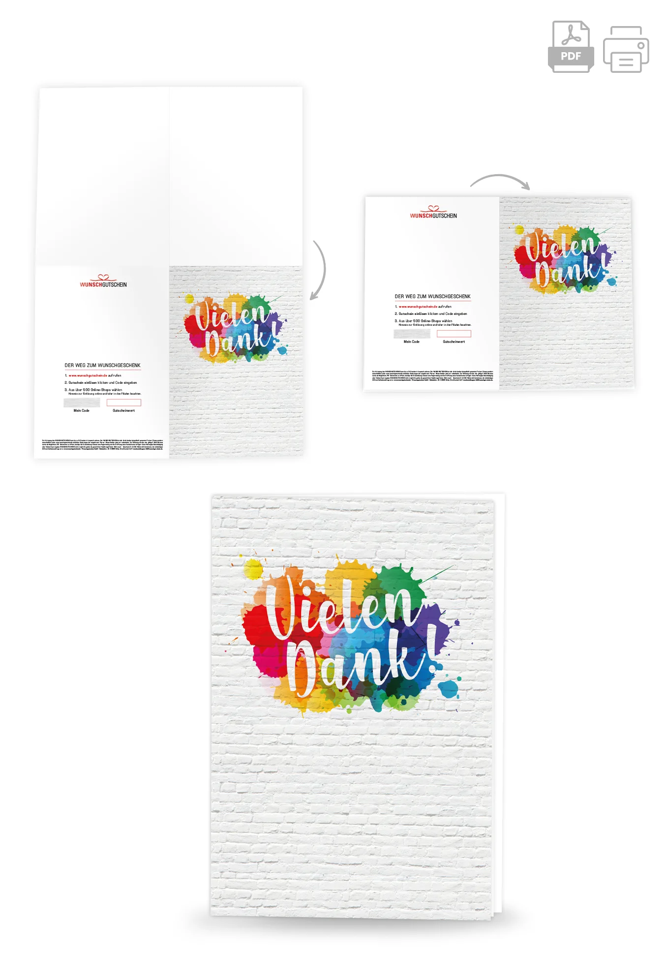 Vielen Dank - Bunter Farbklecks - Image 4