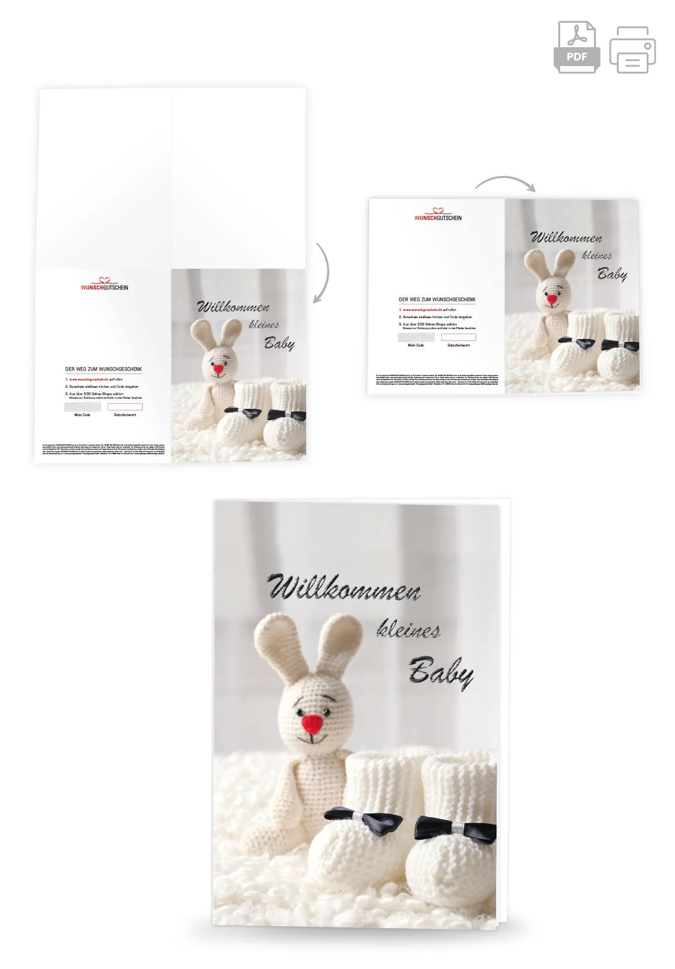 Willkommen kleines Baby - Hase - Image 4